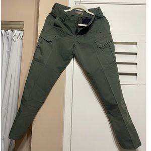 5.11 Tatical Women’s Stryke pants;size 6; hemmed for 5’1 female, color TDU Green